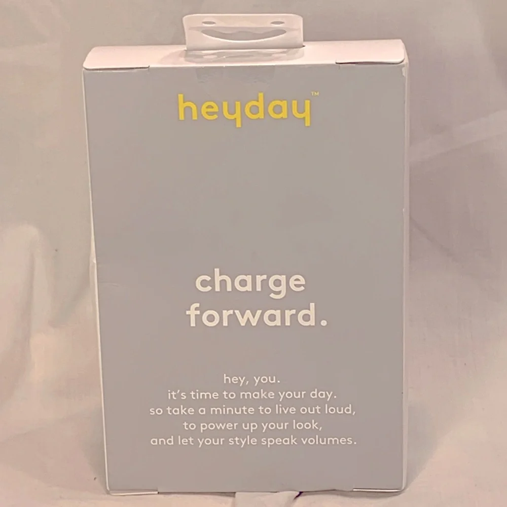heyday 6' MicroUSB to USB-A Cable 6ft Black/White/Gunmetal, NIB